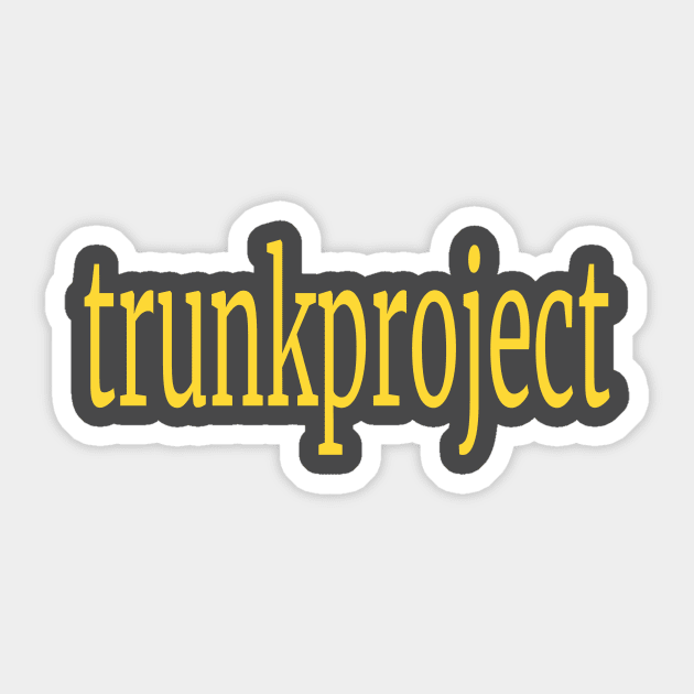 trunk project Sticker by rami99